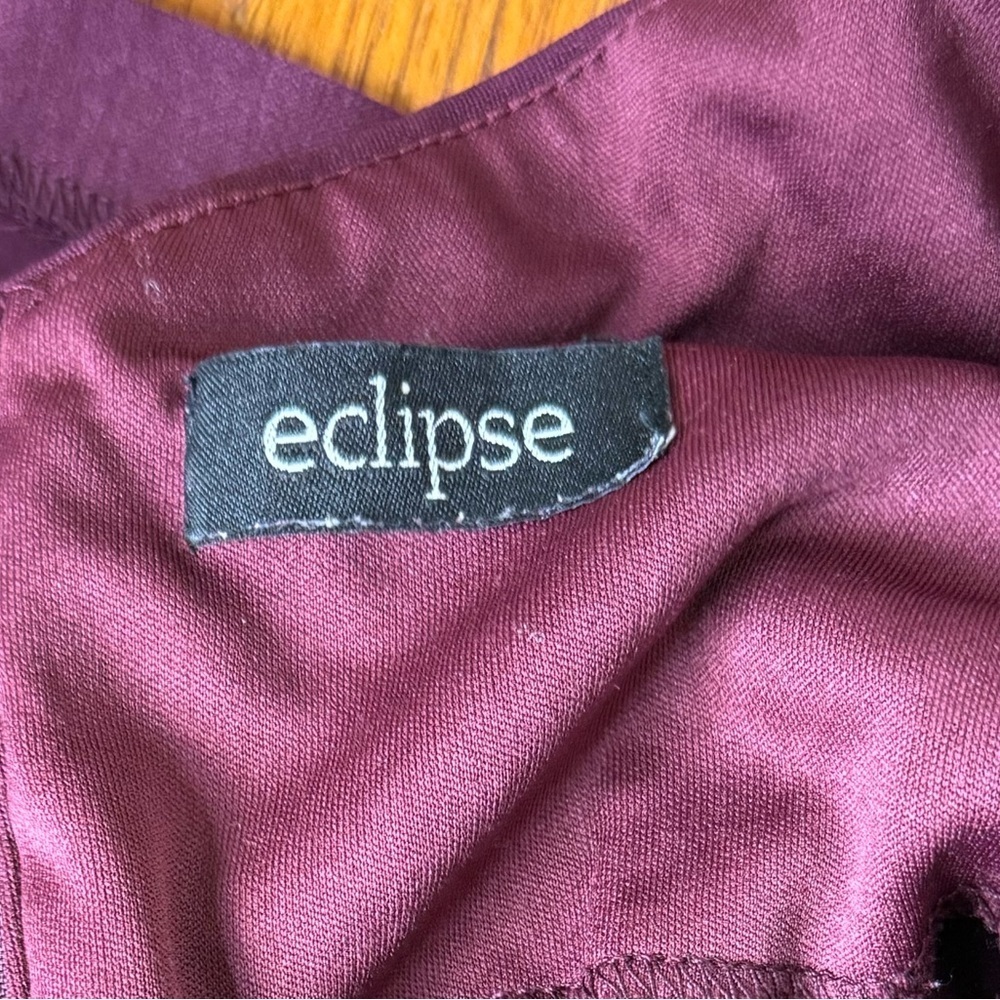 Eclipse Deep Plum Ruched Mini Dress - Holiday Party Cocktail Attire - Picture 5 of 6
